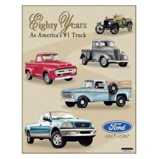 Ford Trucks 80 Year Tribute. Tin Sign